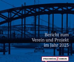 Titelbild des Jahresberichts 2023 von Sprachbrücke-Hamburg e.V.