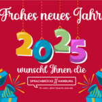 Symbolgrafik Sprachbrücke-Hamburg e.V. wünscht ein frohes neues Jahr 2025