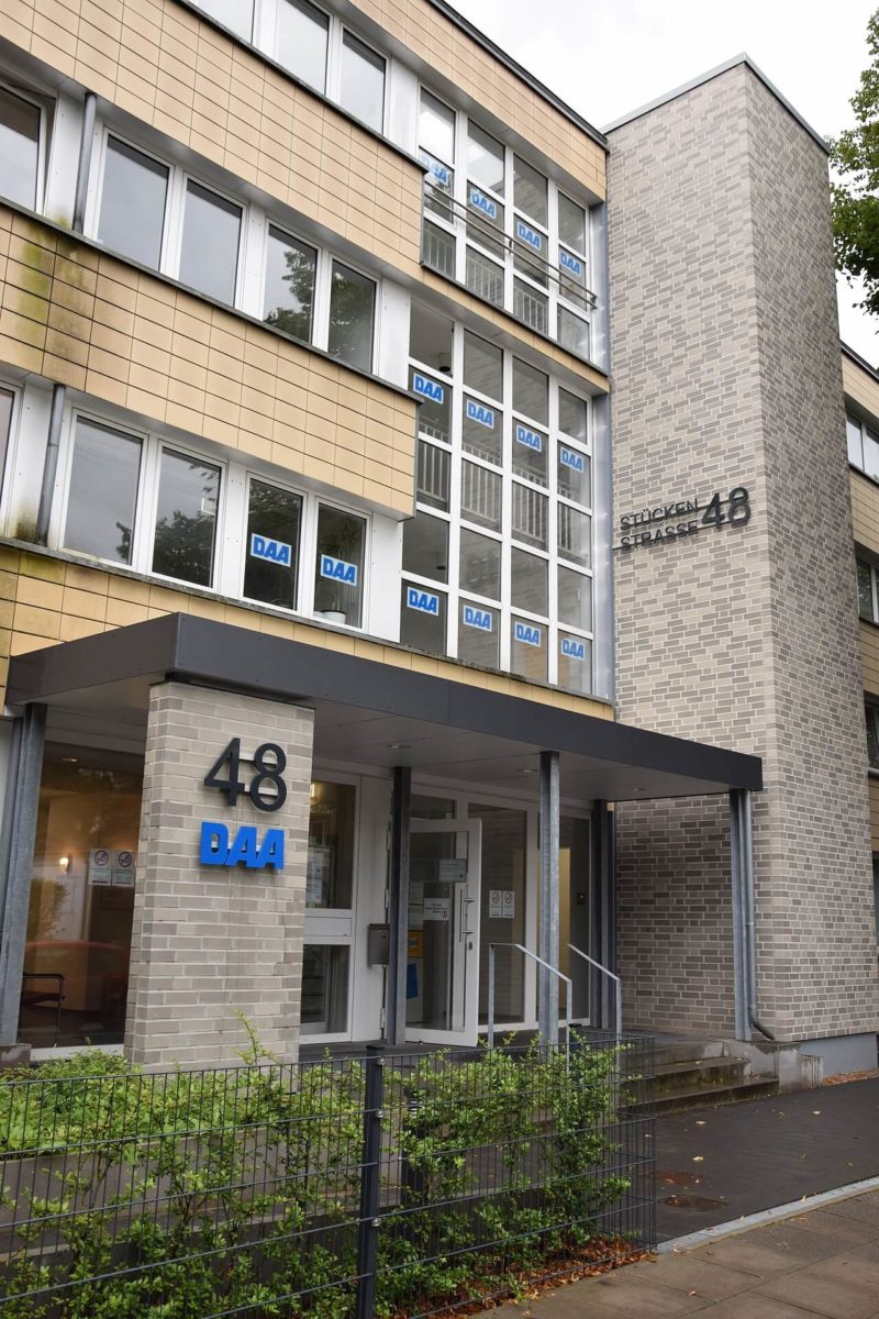 Wegbeschreibung zur Gesprächsrunde beim DAA Barmbek - außen