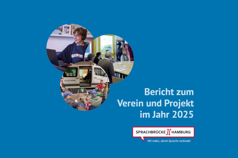 Titelbild des Jahresberichts 2025 von Sprachbrücke-Hamburg e.V.